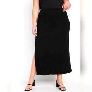 3X • Old Navy • High-Waisted Rib-Knit Maxi Skirt